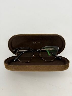 Tom Ford 5382 Titanium Black Gold Eyeglasses Frame Only